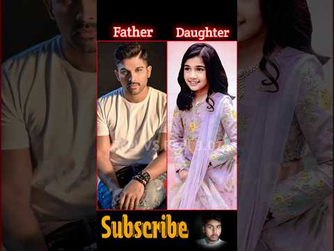 South Indian actors and daughter 😍(Pt-21)#father #daughter #actors #south #viral #shorts #alluarjun