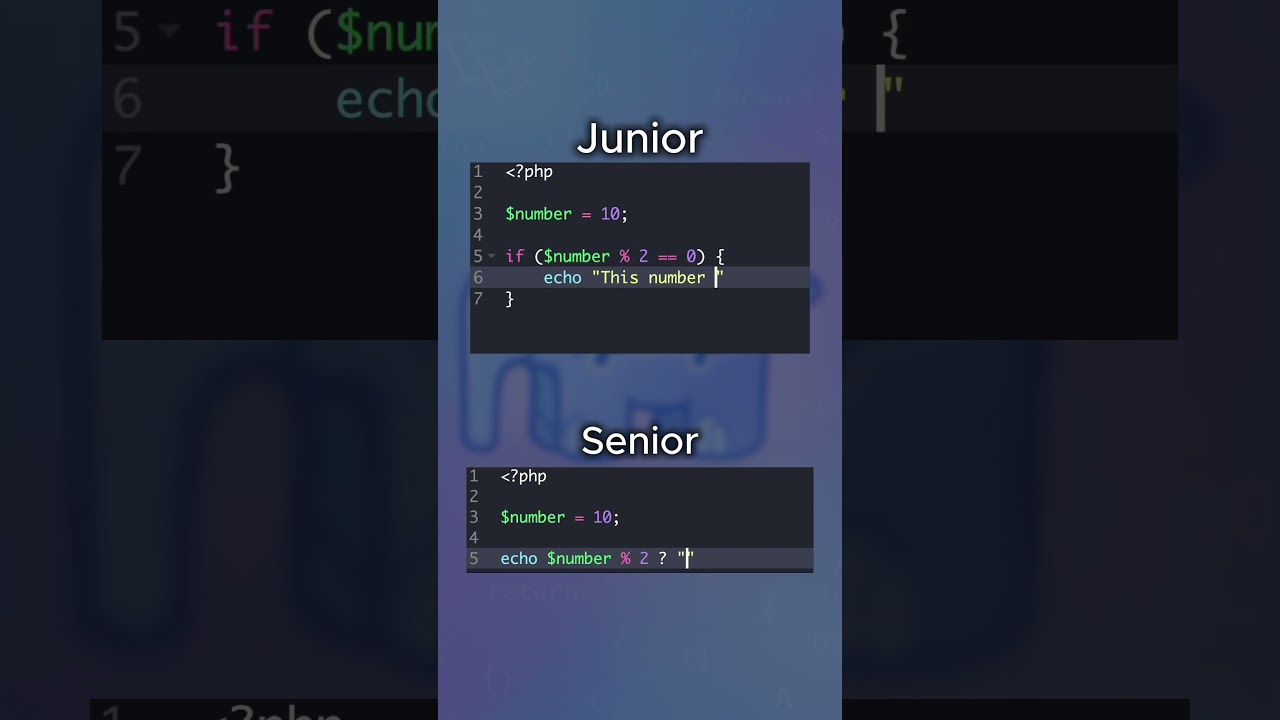Junior vs. Senior PHP Dev: Writing Cleaner Code