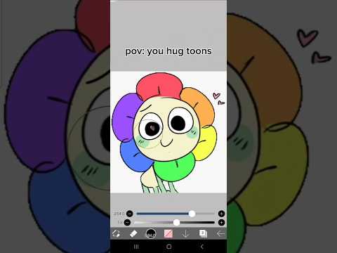 When you hug toons!! || dandys world || #dandysworld