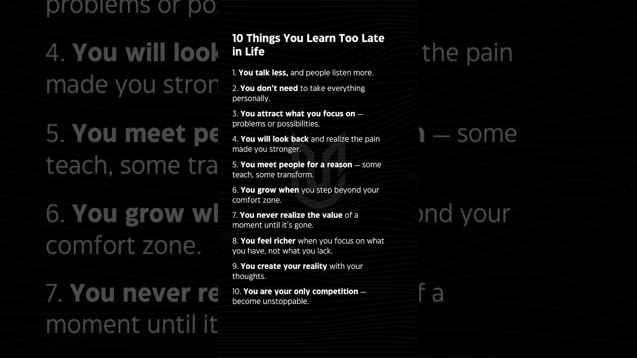 10 Life-Changing Truths You Wish You Knew Sooner ✨