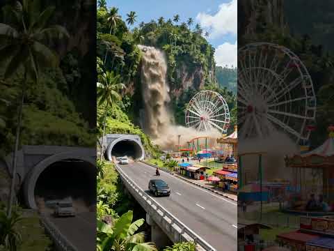 Gempa Disertai Banjir Bandang! Terowongan Hancur dan Jalan Terputus #viral #shorts