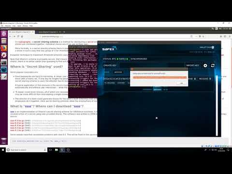 Encrypting your Safex Private Key with Shamir's Secret Sharing Scheme