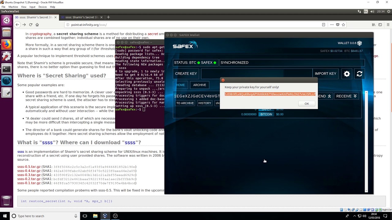 Secure Your Safex Private Key with Shamir's Secret Sharing π