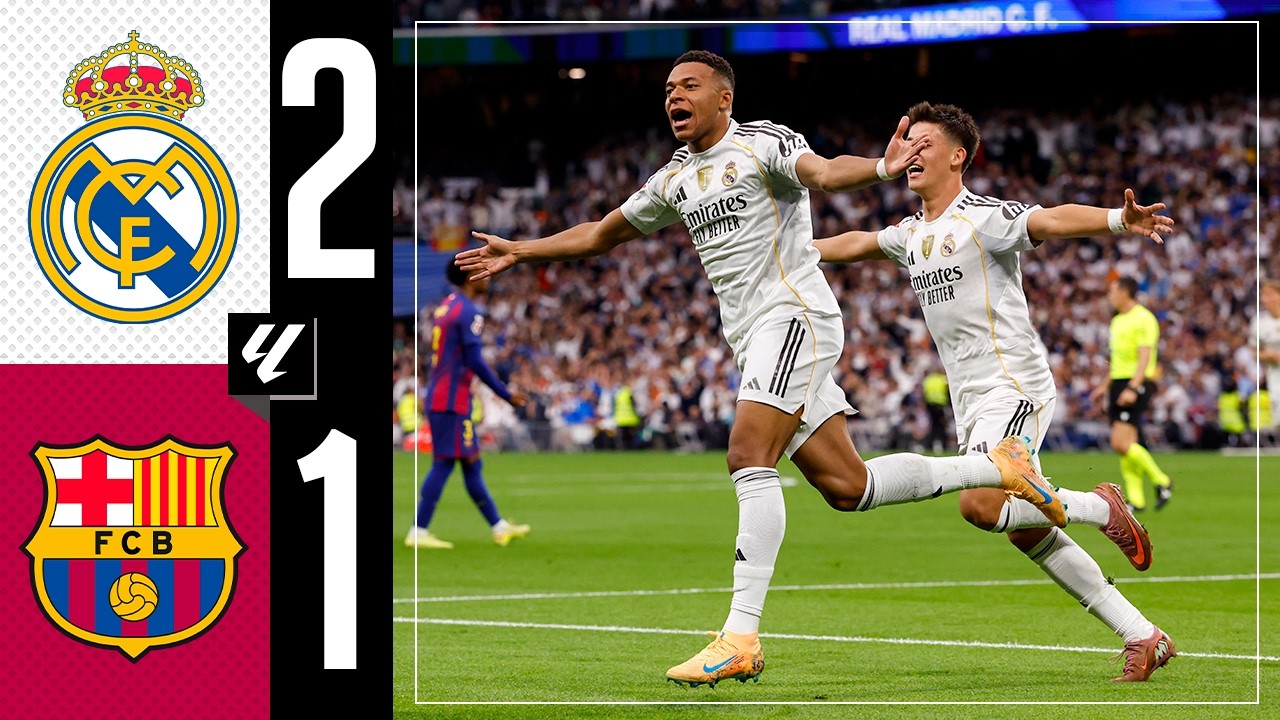 Real Madrid Edges Out Barcelona 2-1 in Exciting El Clásico ⚽