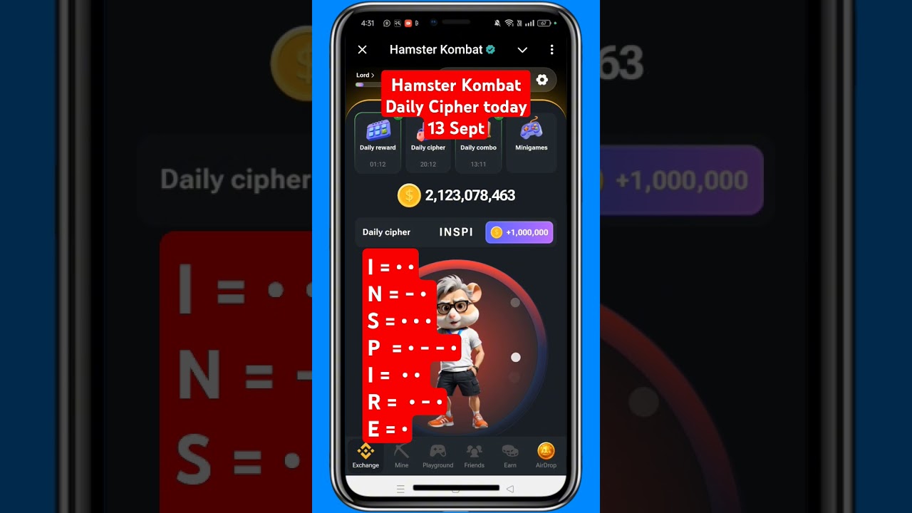 Unlock the Daily Cipher Challenge for September 13 🕵️♂️ | Hamster Kombat Puzzle