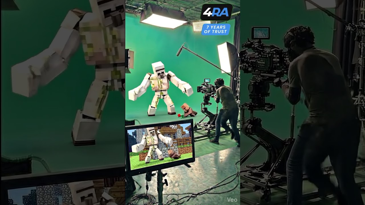 Minecraft Movie Green Screen BTS 🎬 | Real or Fake?