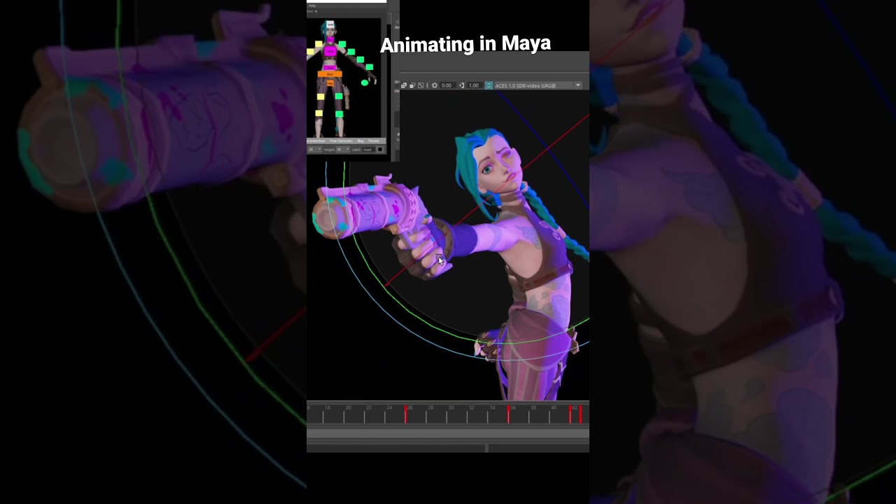 Animating Jinx in Maya 🎨
