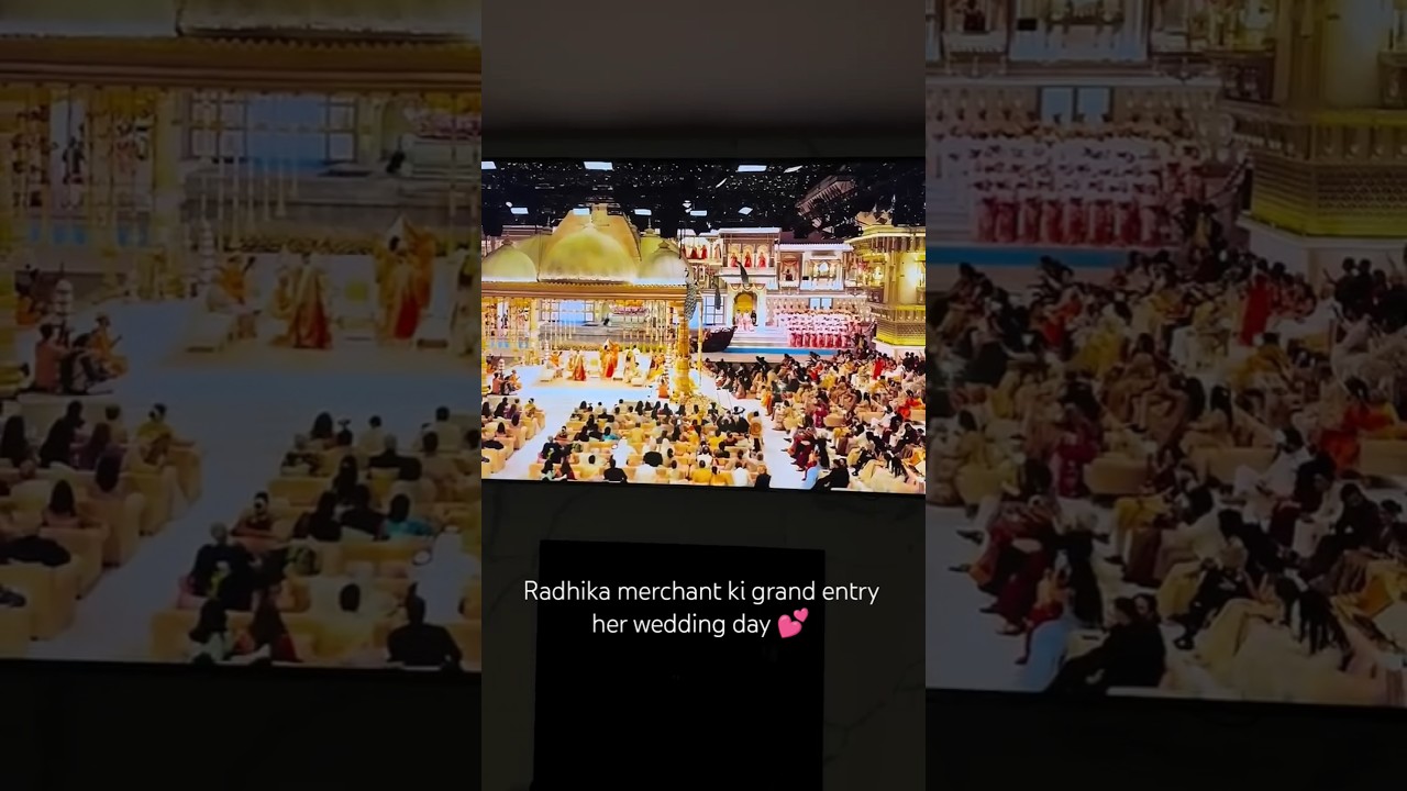 radhika merchant ki grand entry 💕 #wedding