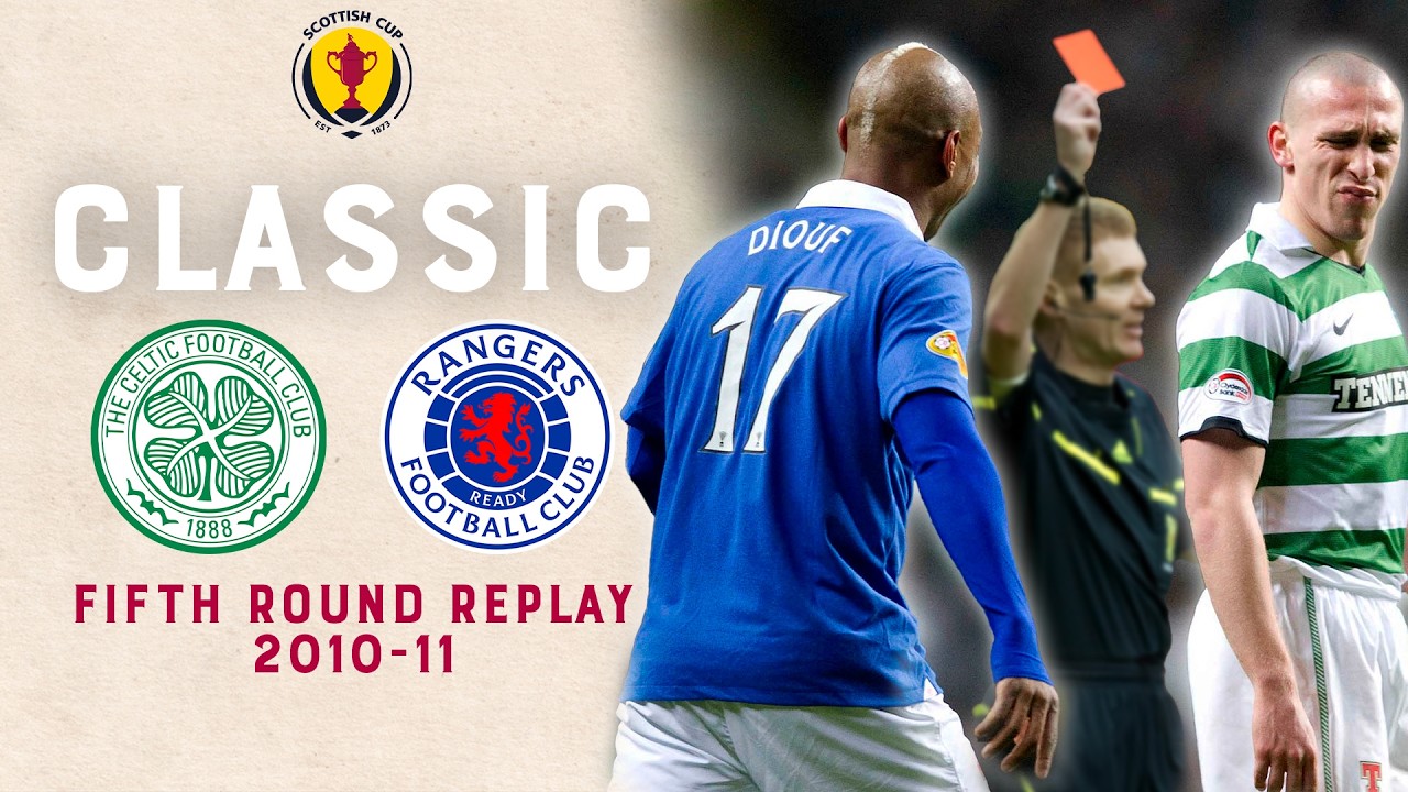 Epic Old Firm Derby Ends with Red Card Chaos | Celtic vs Rangers Scottish Cup Replay 2010-11 ⚽