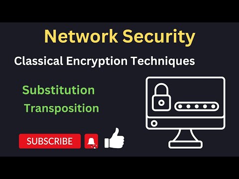 classical encryption techniques|| substitution|| Transposition