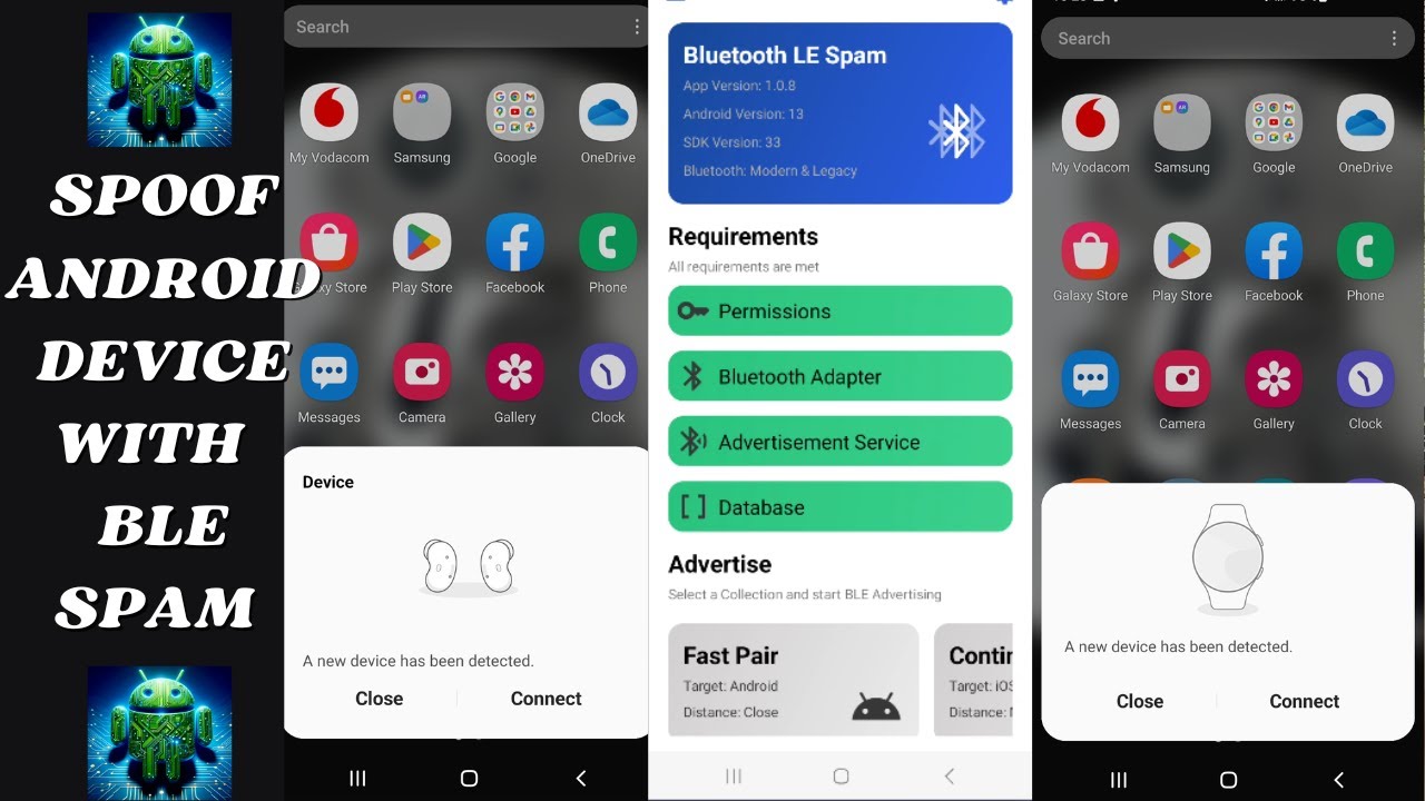 Spoof Android Devices with Bluetooth LE Spam 📱