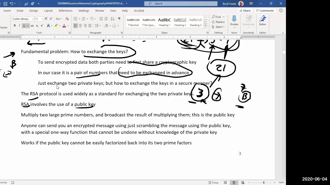 First Steps for Understanding Quantum Cryptography and QKD w/Terrill Frantz -- Meetup-Lite 20200602
