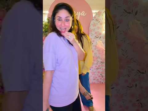 Kareena Kapoor GOOFILY photobombs Soha Ali Khan and Neha Dhupia at Inaaya’s 8th birthday 😍😂