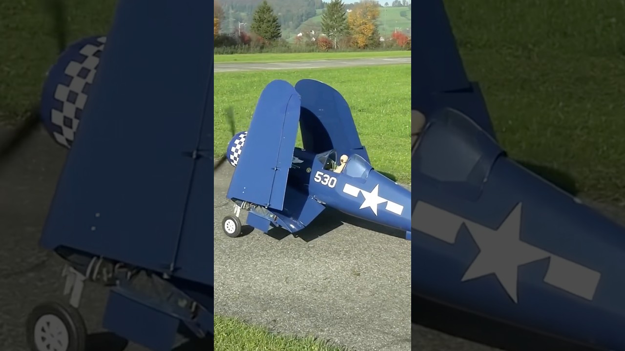 Watch This Massive RC F4U Corsair Warbird Spread Its Wings! ✈️