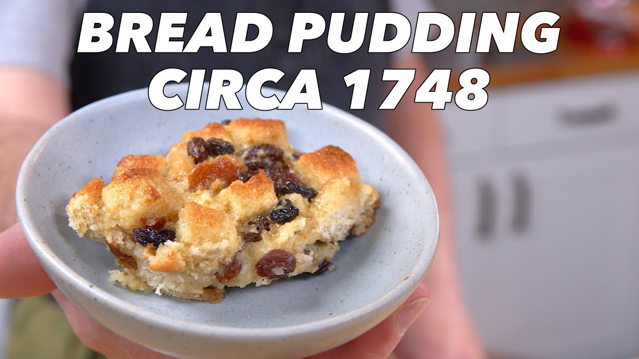 1748 Bread Pudding Recipe from Old Cookbook 🥧