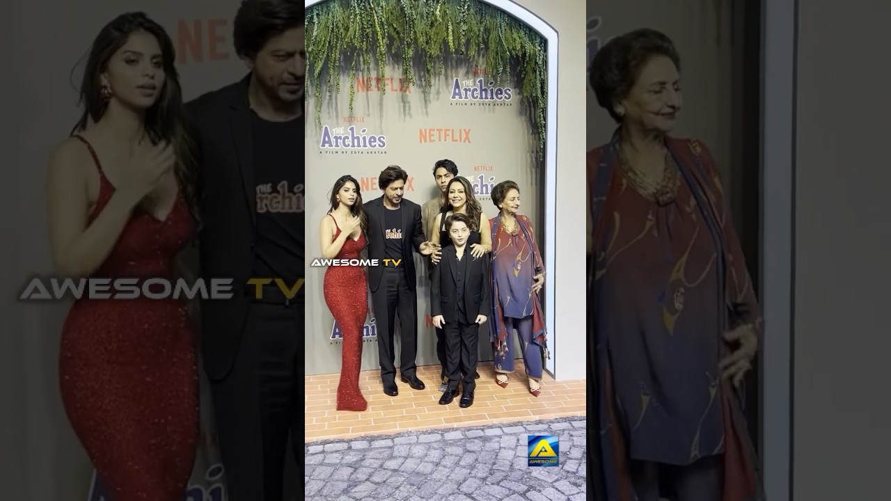 SRK & Family at The Archies Premiere 🎬