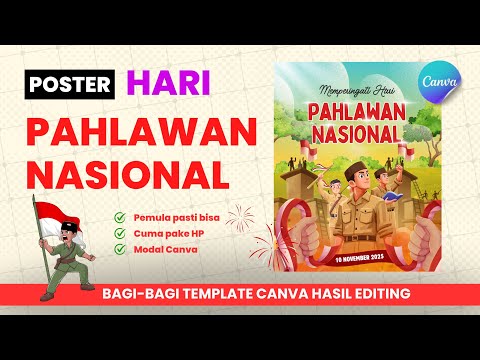 Cara Membuat Poster Ucapan Hari Pahlawan Nasional 10 November 2025 di Canva
