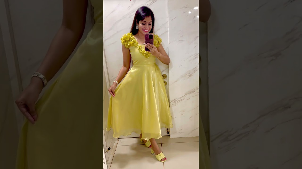 Elegant Glass Organza Dresses with Flowers & Bows 🌸