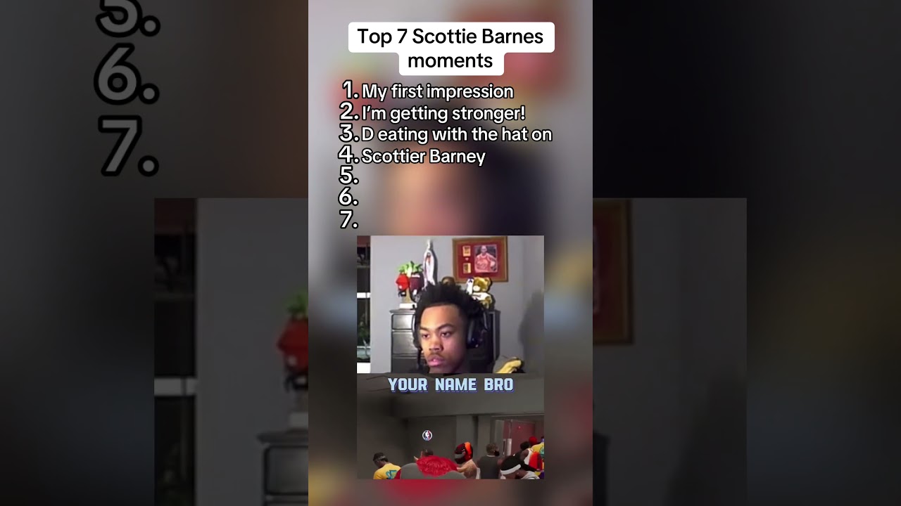 Top 7 Hilarious Scottie Barnes Moments You Can't Miss 😂