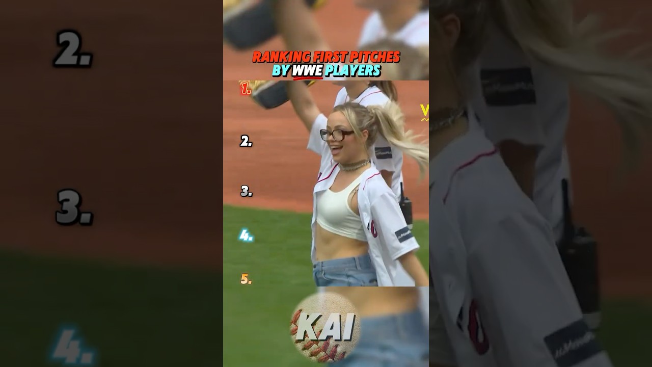 Top WWE Players' First Pitches ⚾