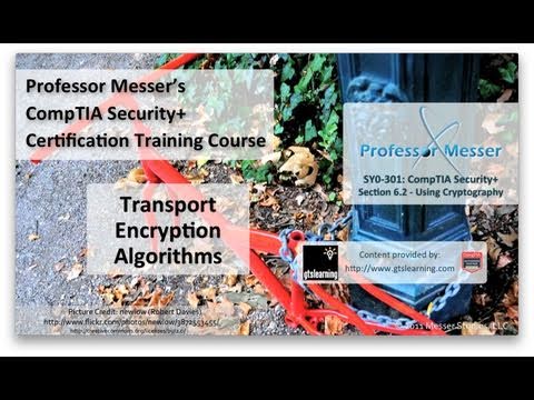 Transport Encryption Algorithms - CompTIA Security+ SY0-301: 6.2