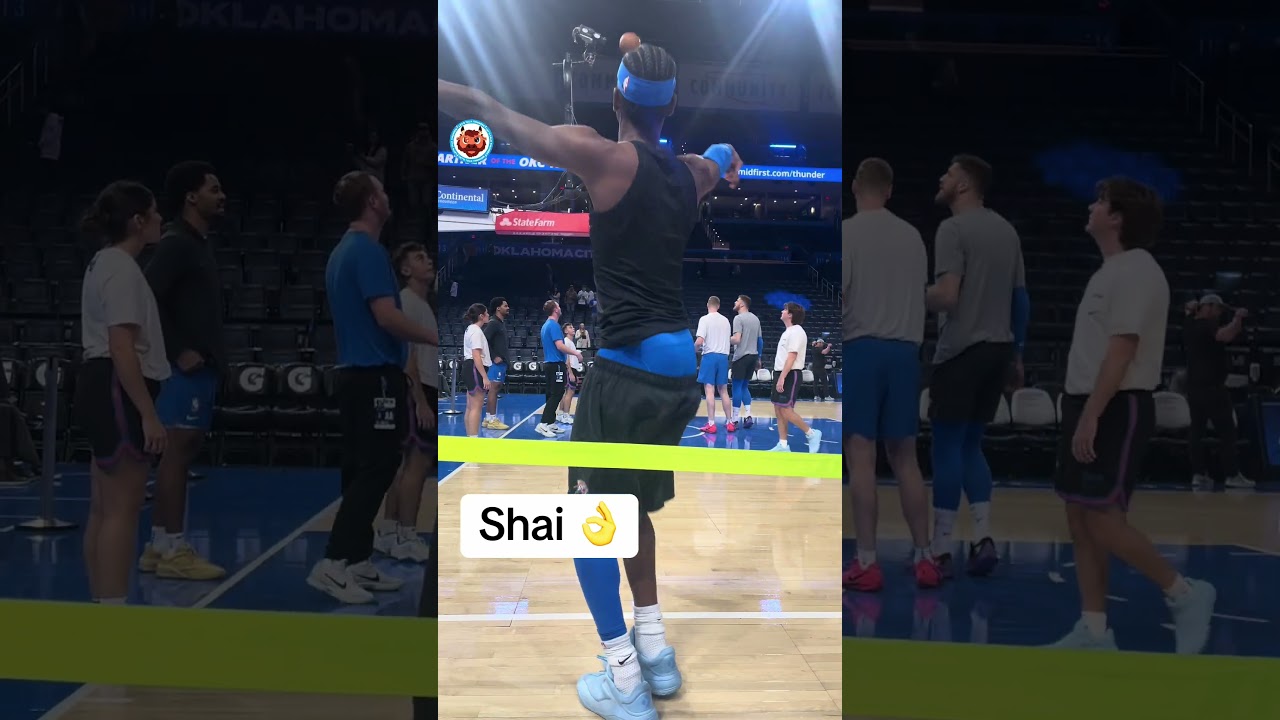 Shai Gilgeous-Alexander Dominates Warm-Up Before Thunder vs Pelicans 🏀