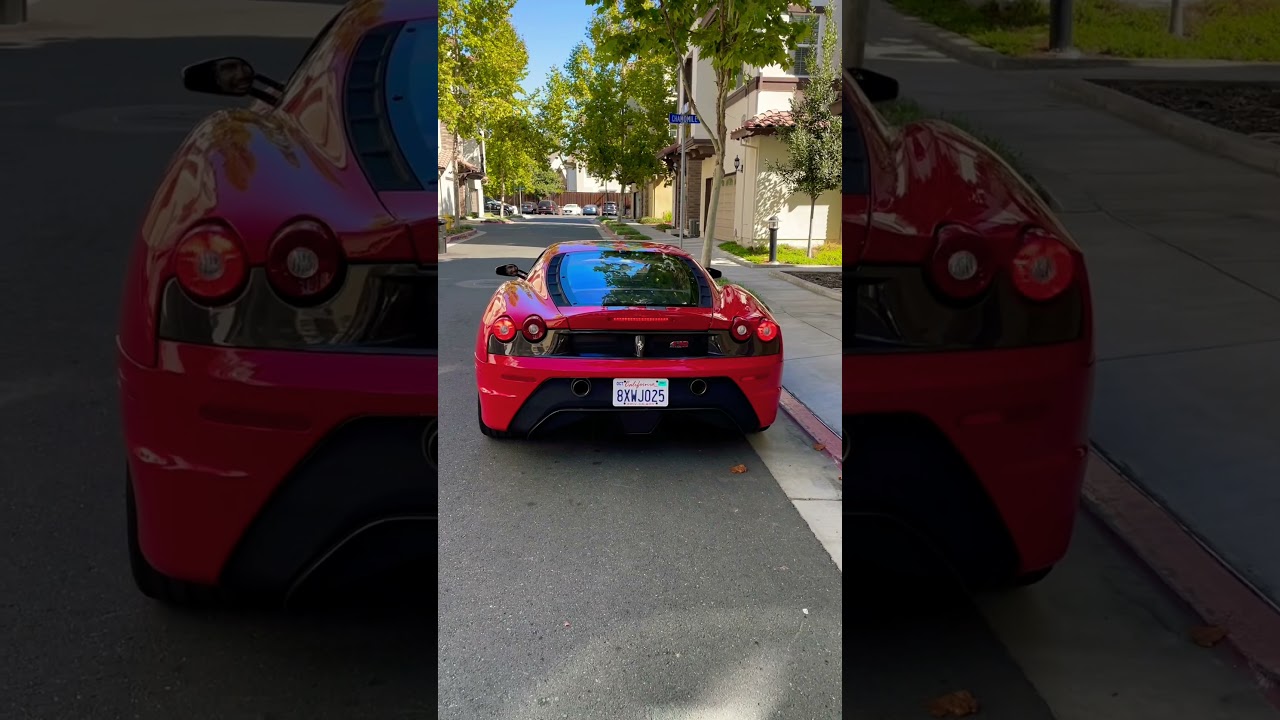 Ferrari 430 Scuderia revs with S-line exhaust