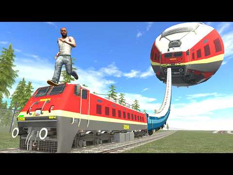 Franklin Enter Longest Train to Moon in Indian Bike Driving 3D