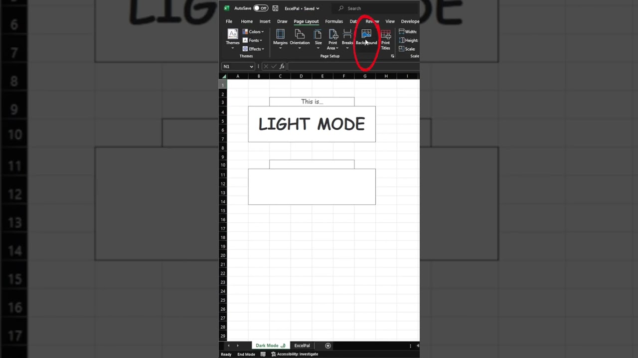 Boost Productivity with Dark Mode in Excel 🌙