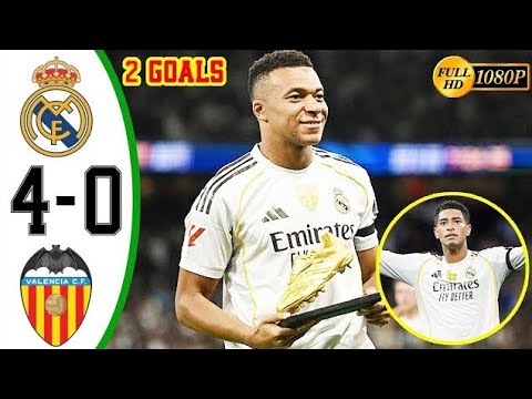 REAL MADRID VS VALENCIA CF 4-0 MEJORES MOMENTOS 
