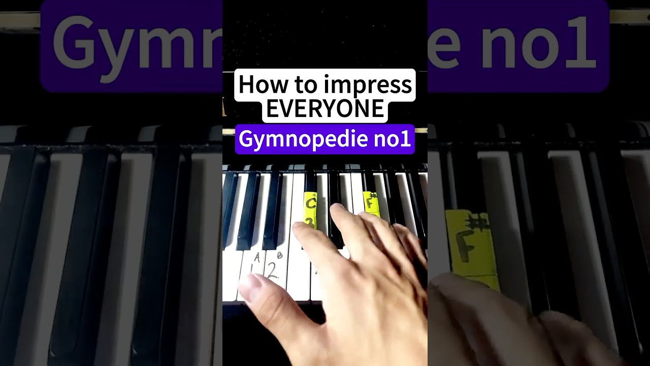 Gymnopedie No.1 Easy Piano Tutorial 🎹