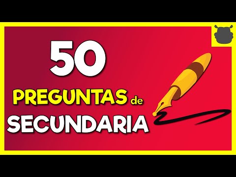 50 PREGUNTAS de SECUNDARIA FÁCILES 🔥🔥 ¿Cuánto recuerdas?