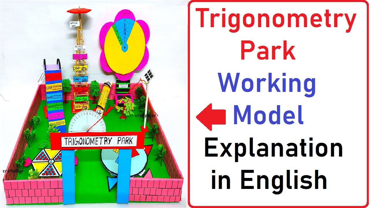 Engaging 3D Trigonometry Park Working Model | Easy Math Project Explanation 🌟