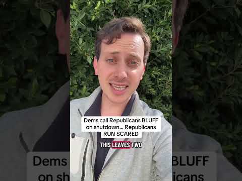 Dems call Republicans BLUFF on shutdown...GOP RUNS SCARED