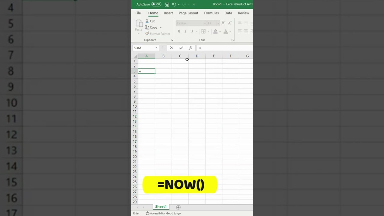 Auto Update Date & Time in Excel π
