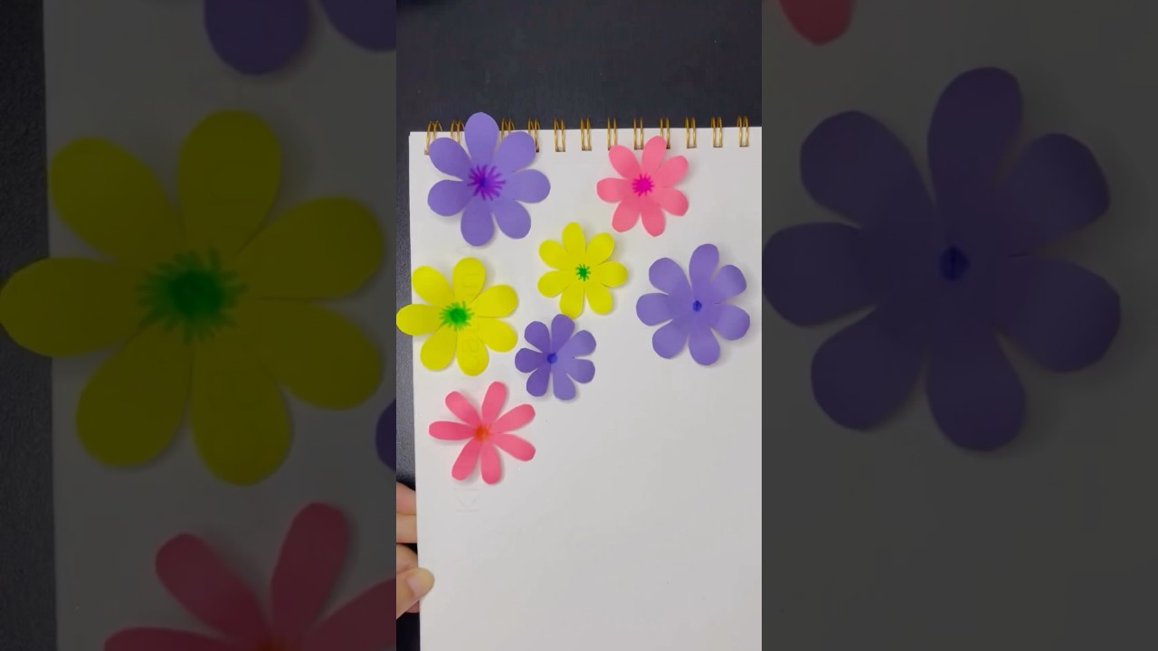 Simple Paper Flower Craft for Kids 🌸