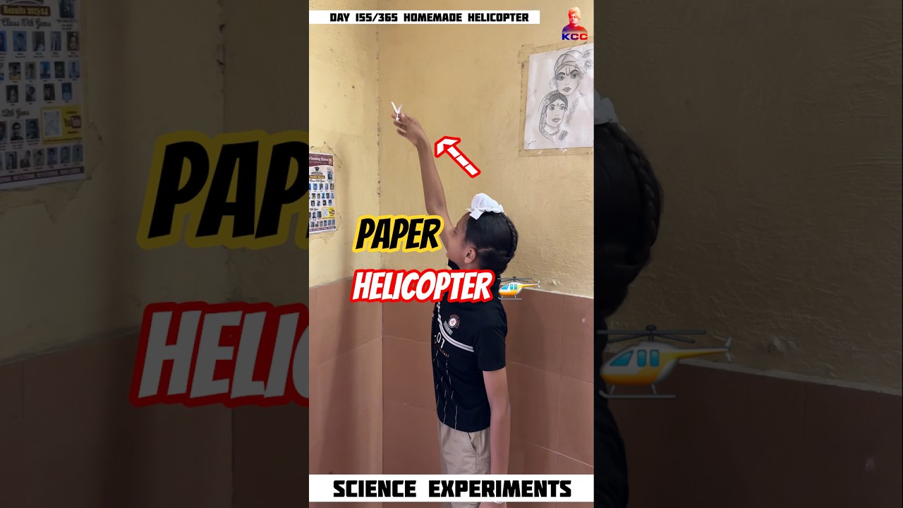 DIY Paper Helicopter Science Experiment ✈️