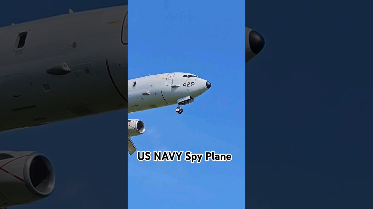 P8 Poseidon Arrives at Prestwick Airport