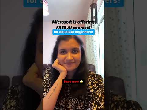 Free AI courses by Microsoft!! 🤩