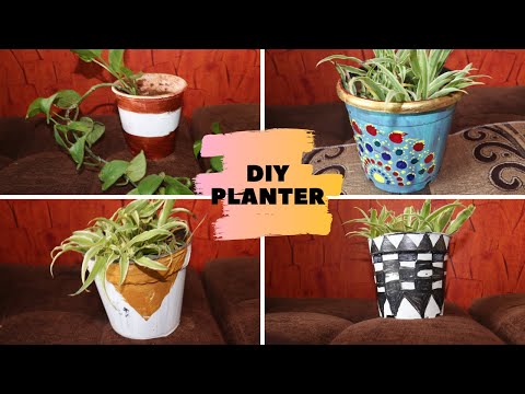 DIY planters ideas easy and simple| 2019| planters painting!!