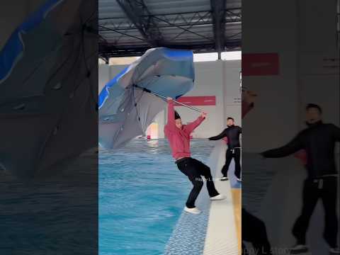 He Took the Funny Wind Challenge… Ended Up in Water