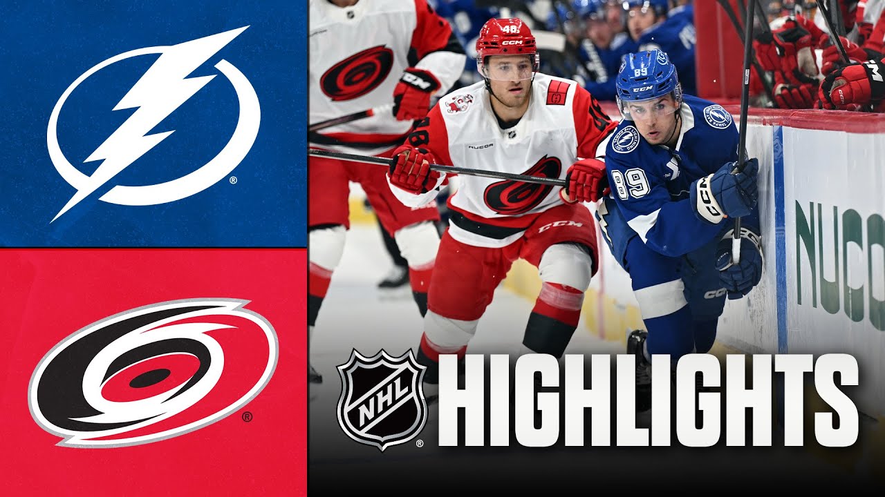 NHL Preseason: Lightning vs. Hurricanes Highlights 🏒