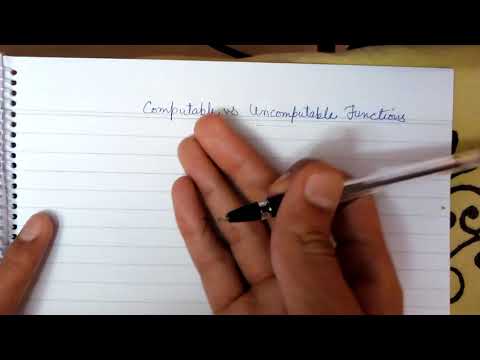 computable vs uncomputable functions