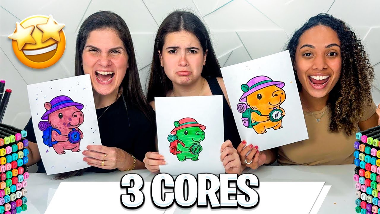 Colorindo com Três Cores: Veja Como Ela Perdeu Feio! 🎨