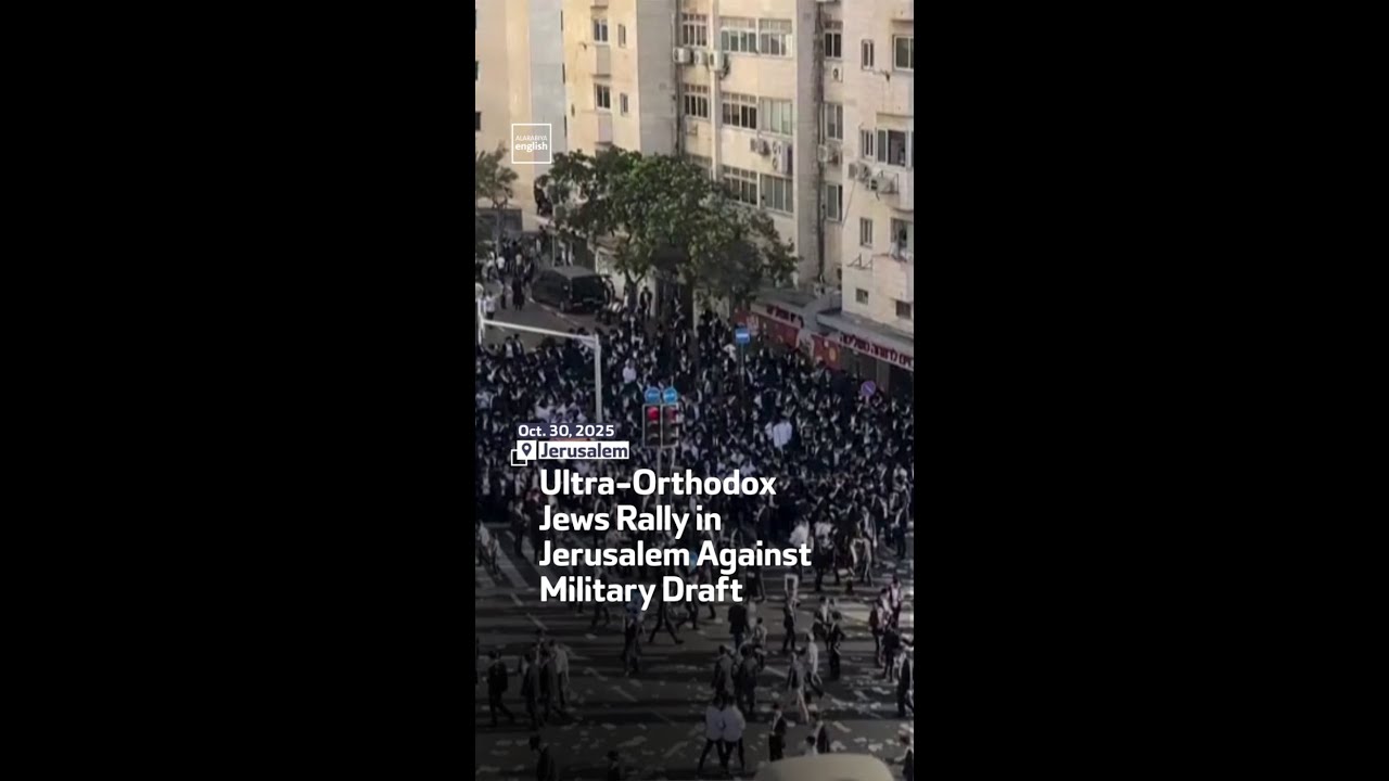 Ultra-Orthodox Jews Protest Military Draft in Jerusalem ✡️