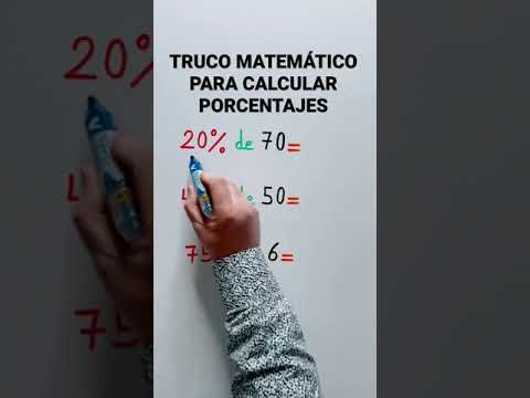 TRUCO MATEMÁTICO PARA CALCULAR PORCENTAJES