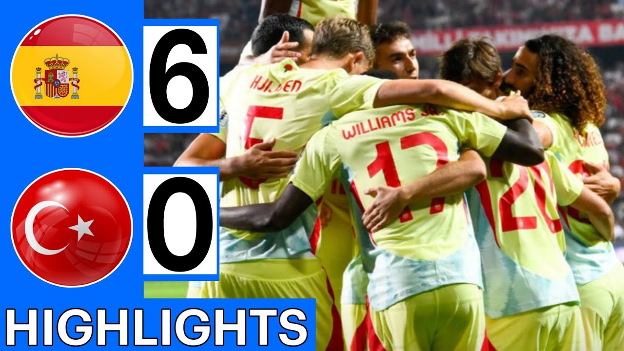 Spain 6-0 Turkey | WCQ 2026 Highlights ⚽