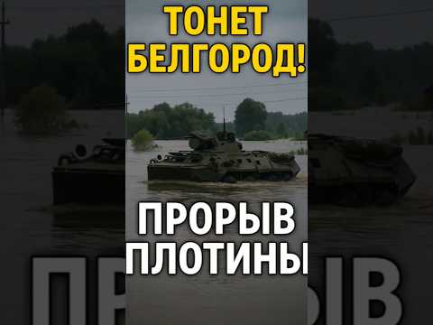 ⚡️ Тонет Белгород! Прорыв дамбы и потоп техники