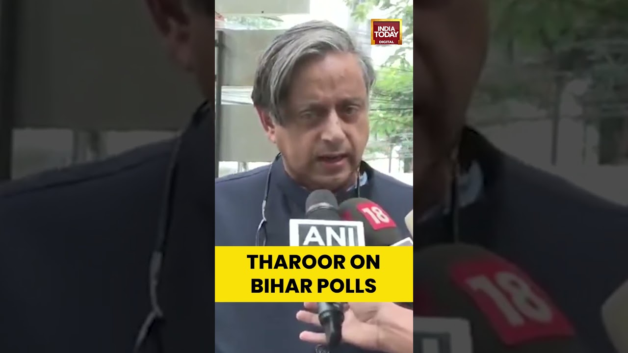 Shashi Tharoor Reacts to NDA Lead in Bihar 2025 π³οΈ