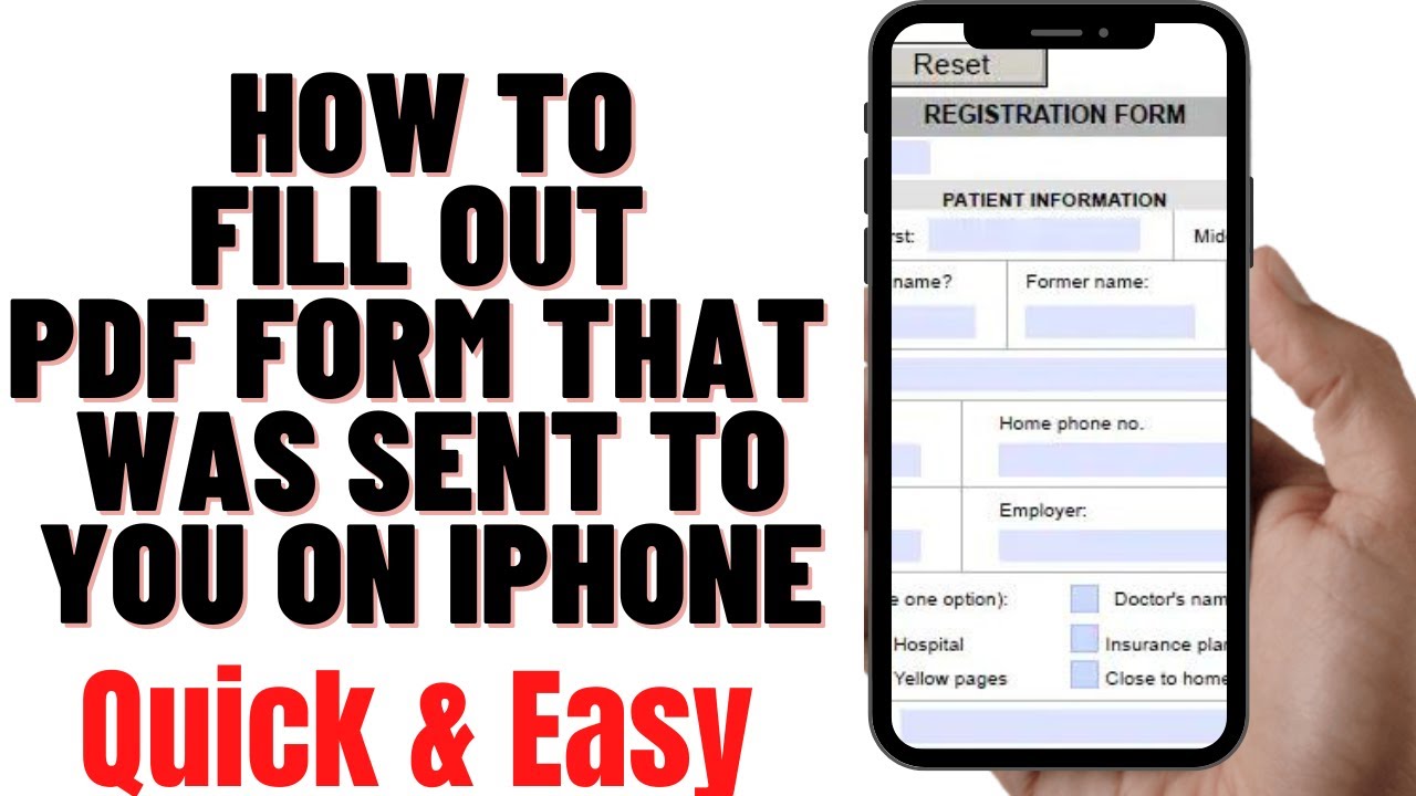 Easily Fill Out PDF Forms on Your iPhone in 2024 ✍️